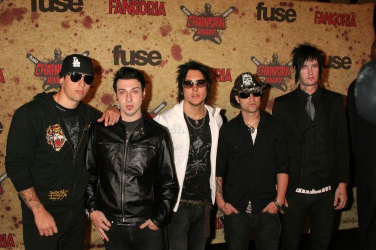 fuse fangoria chainsaw awards, avenged sevenfold, red carpet, star, orpheum theater, event, celebrity, band, entertainment, los angeles, hollywood
